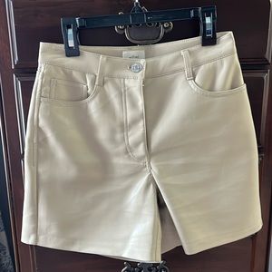 Wilfred vegan leather Mercury shorts from Aritzia